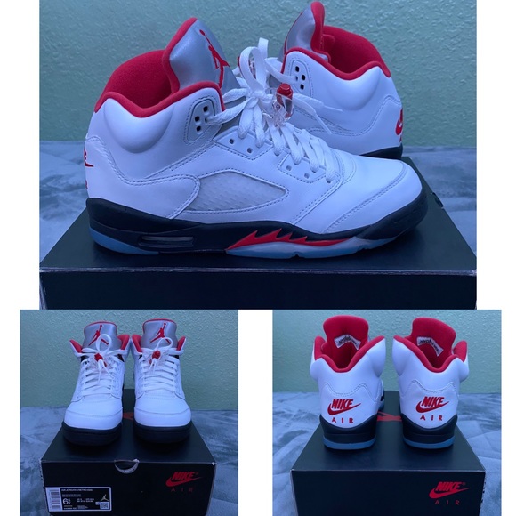 Fire red Jordan 5s - Picture 1 of 1